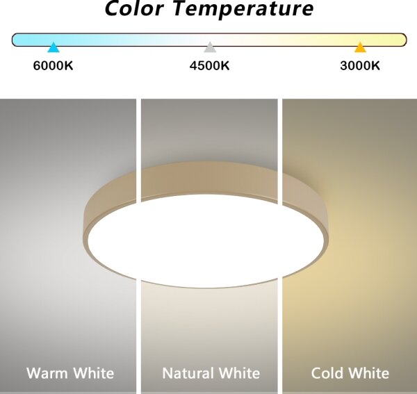 Brilagi -LED Stropní svítidlo POOL LED/60W/230V 3000/4000/6000K pr. 60 cm béžová