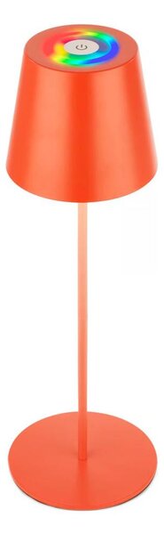 Briloner 7510012-LED RGB Stm stolní lampa CALIDA 2,5W/5V IP44 1200mAh oranžová