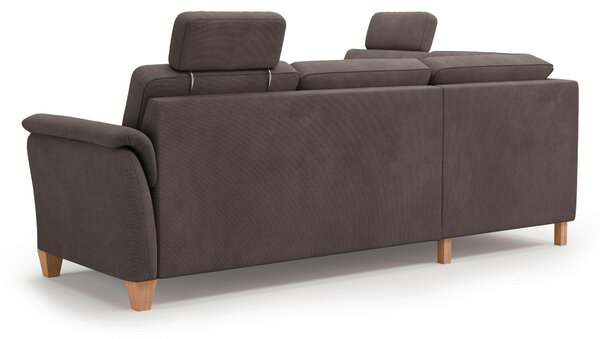 ROHOVÁ SEDAČKA, textil, tmavě hnědá Sit & More - Sedací soupravy, Online Only