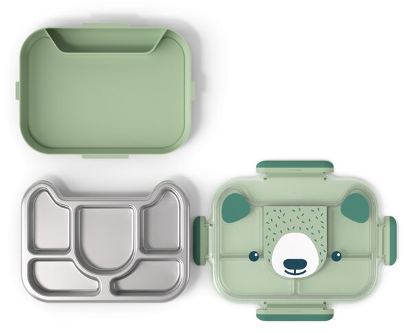 Svačinový box Monbento Wonder Green Bear 950 ml