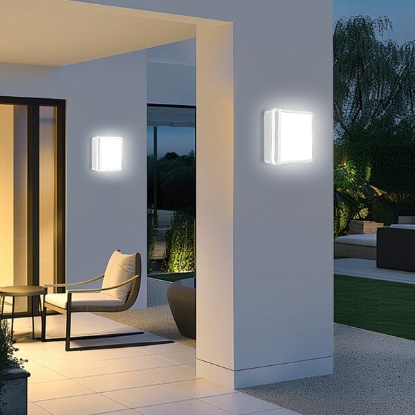 Brilagi - LED Venkovní svítidlo BENE LED/18W/230V 22x22 cm bílá IP54