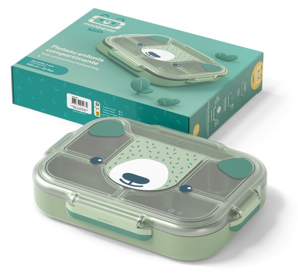 Svačinový box Monbento Wonder Green Bear 950 ml