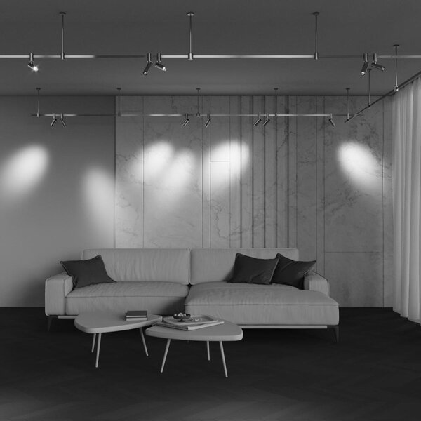 M TR144-1-5W2.7K-W-BS-DE Svítidlo pro kolejnicový systém Focus LED 2700K 5W 150lm mosaz hliník teplá bílá Flarity - MAYTONI