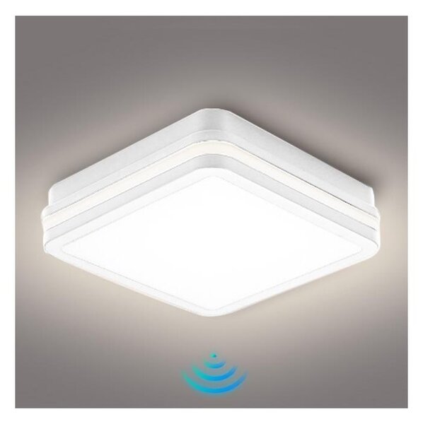 BRILAGI - LED Venkovní svítidlo se senzorem BENE LED/24W/230V 26x26 cm bílá IP54