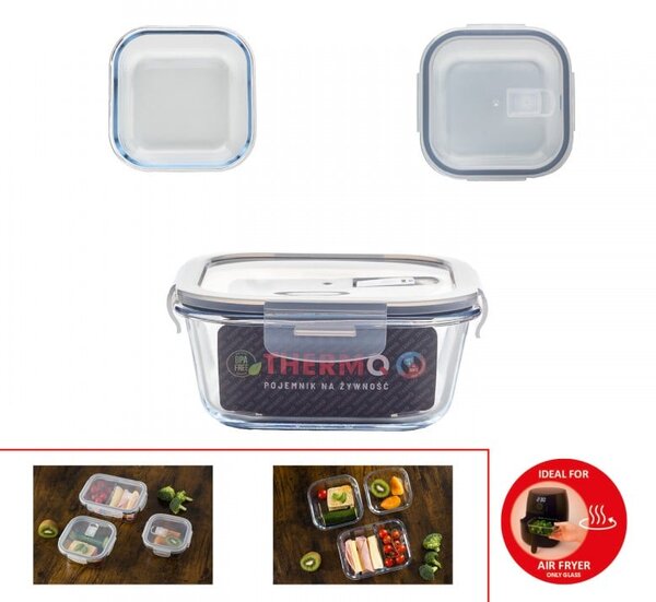 THERMO SQUARE NÁDOBA NA POTRAVINY S VÍKEM 800ML