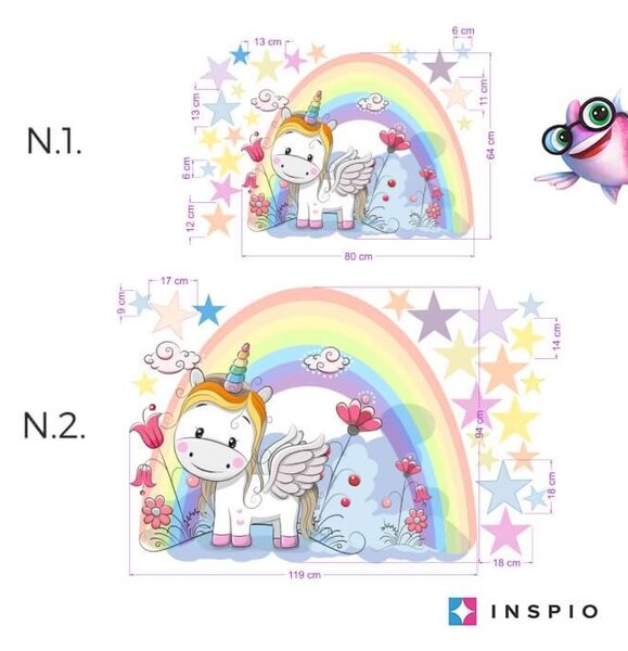 INSPIO-textilní přelepitelná samolepka - Samolepka Můj jednorožec