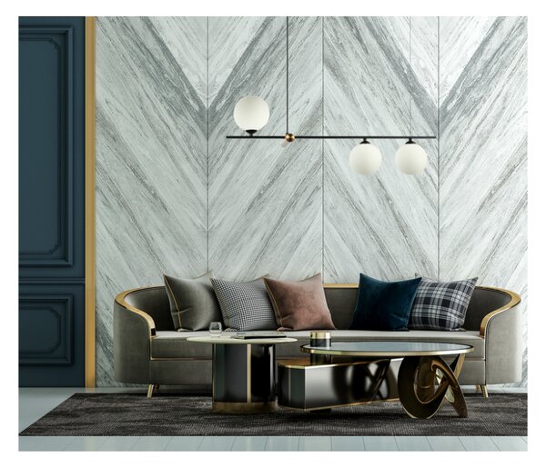 ITALUX PND-76540-3-BK Barletta závěsné svítidlo 3xG9 černá, bílá