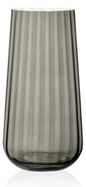 SKLENĚNÁ VÁZA RONA DECO FADE ONYX 25CM
