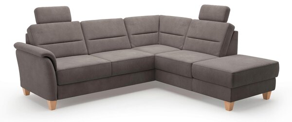ROHOVÁ SEDAČKA, textil, tmavě hnědá Sit & More - Sedací soupravy, Online Only