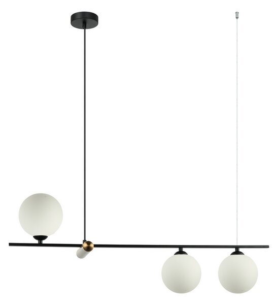 ITALUX PND-76540-3-BK Barletta závěsné svítidlo 3xG9 černá, bílá