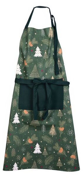 Kuchyňská zástěra GREEN TREE zelená