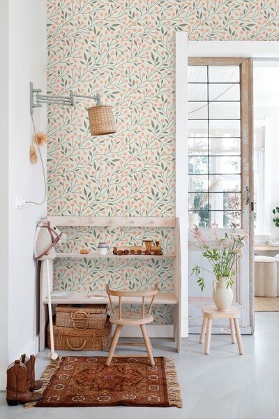 Vliesová tapeta na zeď, větvičky, 139659, Bloom, Esta Home