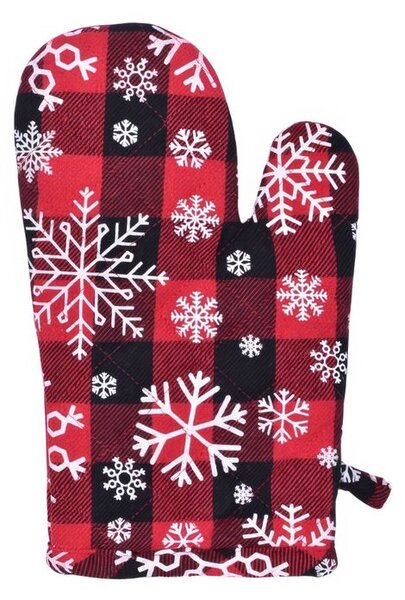 Kuchyňská chňapka SNOWFLAG červená