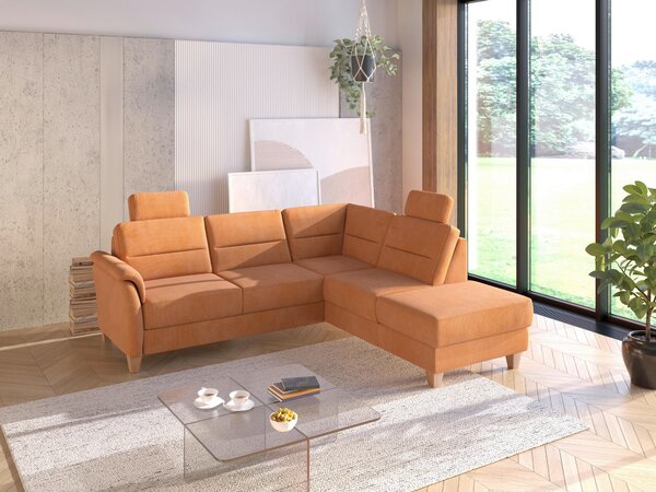 ROHOVÁ SEDAČKA, textil, terracotta Sit & More - Sedací soupravy, Online Only