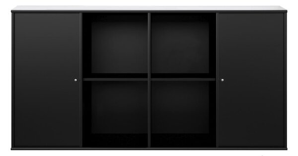 Černá nástěnná komoda Hammel Mistral Kubus, 136 x 69 cm