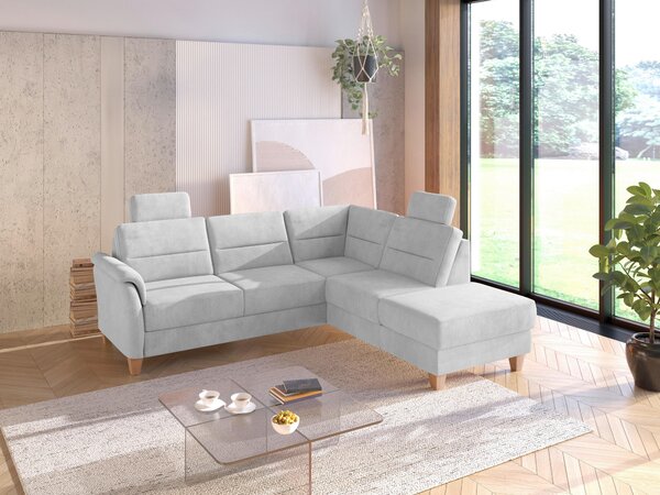 ROHOVÁ SEDAČKA, textil, barvy stříbra Sit & More - Sedací soupravy, Online Only