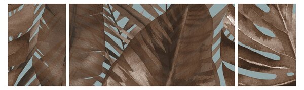 Obraz - Palmové listy, aquarel (170x50 cm)
