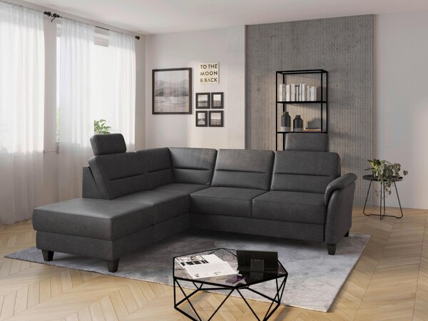 ROHOVÁ SEDAČKA, textil, antracitová Sit & More - Sedací soupravy, Online Only