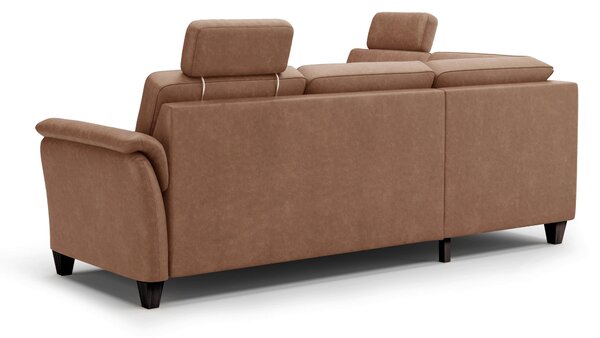 ROHOVÁ SEDAČKA, textil, koňaková Sit & More - Sedací soupravy, Online Only