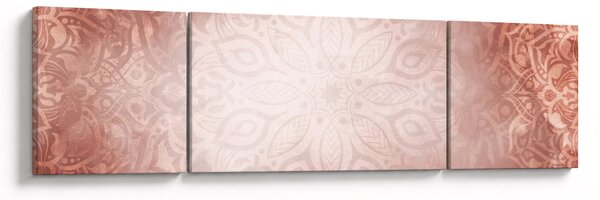 Obraz - Růžová mandala (170x50 cm)