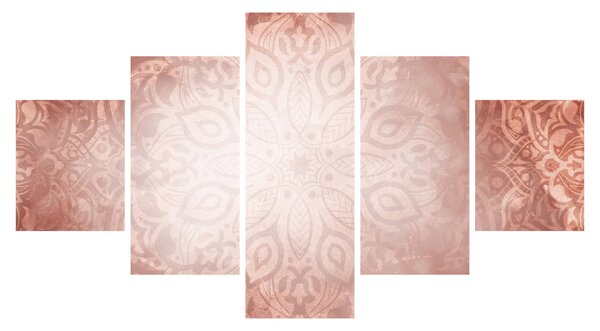 Obraz - Růžová mandala (125x70 cm)