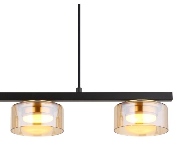 Globo 16055-3HG - LED Lustr na lanku HIGGINS 3xGX53/6W/230V kouřová/hnědá