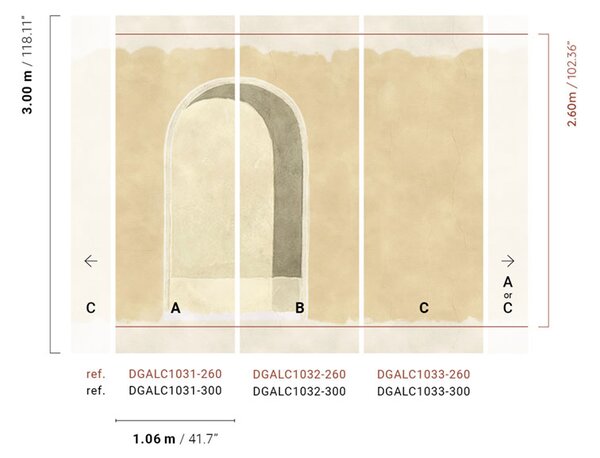 Vliesová fototapeta na zeď, krémová, DGALC1033-260, Terra, Masureel