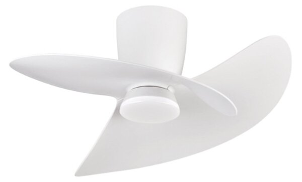 LED stropní ventilátor Ona, bílý, DC, tichý, CCT, 70 cm – Mantra Mantra Iluminación, Ona, stmívatelné, Bílá, Obývací pokoj, Kov, Moderní
