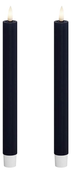 Vysoké LED svíčky Royale Blue – set 2 ks