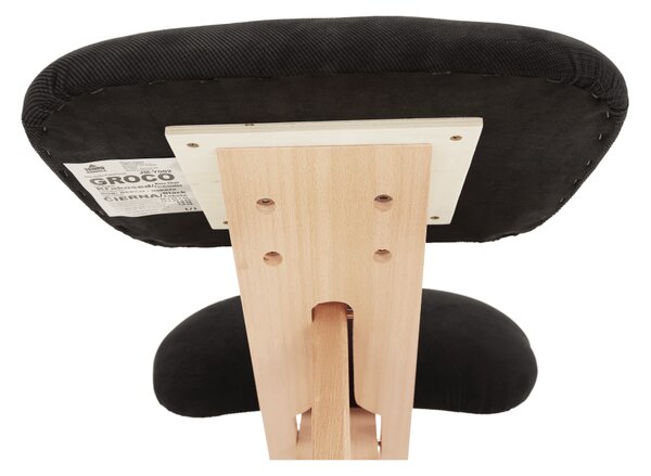 Ergonomická klekačka GROCO – Černá/Látka Buk