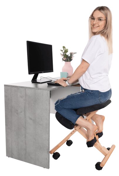 Ergonomická klekačka GROCO – Černá/Látka Buk