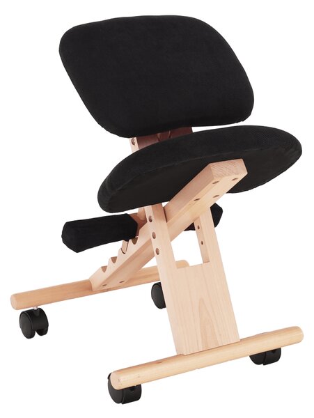Ergonomická klekačka GROCO – Černá/Látka Buk