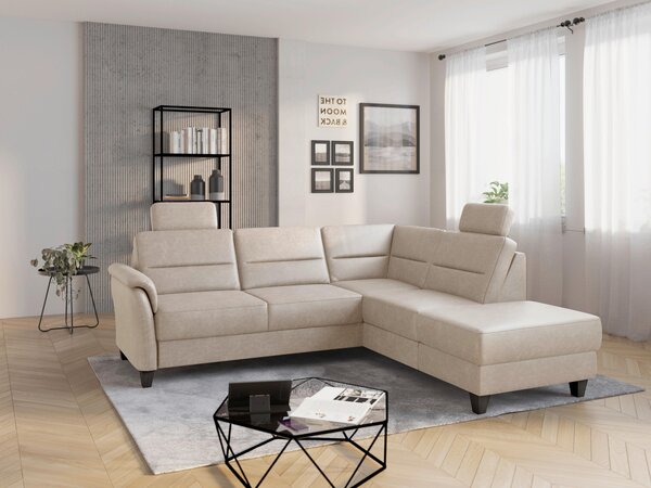 ROHOVÁ SEDAČKA, textil, béžová Sit & More - Sedací soupravy, Online Only