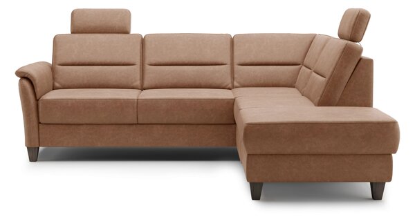 ROHOVÁ SEDAČKA, textil, koňaková Sit & More - Sedací soupravy, Online Only