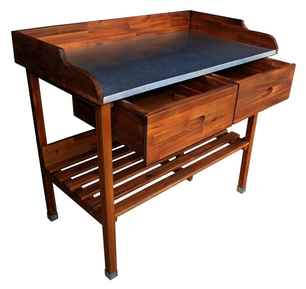Dřevěný grilovací stolek Alan, 100 x 55 x 90 cm