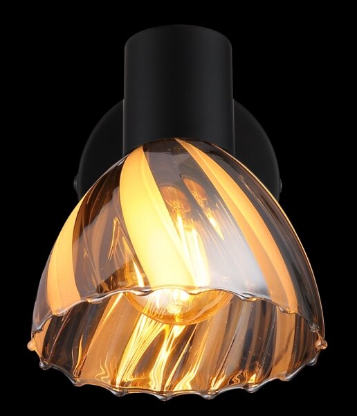 Globo 54315S-1 - Nástěnné bodové svítidlo ZACHERY 1xE14/40W/230V černá