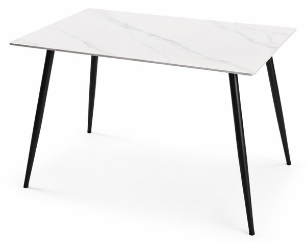 Vikio Jídelní stůl 120x80 dekor bílý mramor HJS100B-120