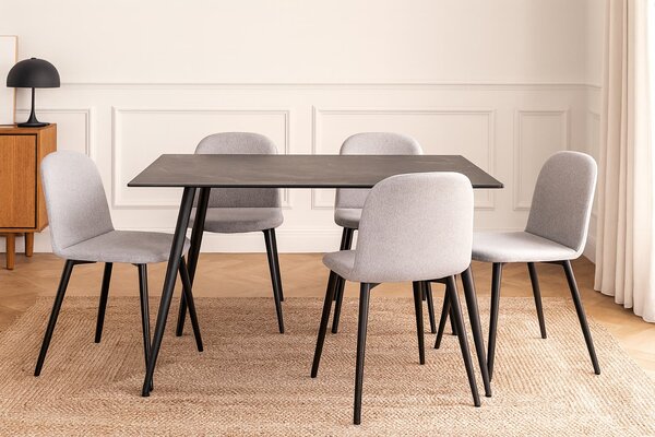 Vikio Jídelní stůl 120x80 dekor černý mramor HJS100C-120