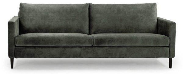 Zelenošedá sametová pohovka 220 cm Adagio - Scandic