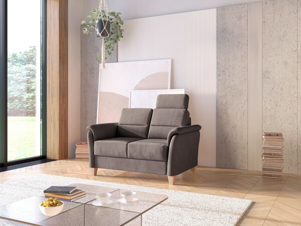 DVOUMÍSTNÁ POHOVKA, textil, tmavě hnědá Sit & More - Pohovky, Online Only