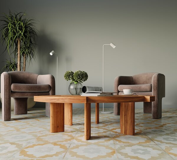 Mantra 7522 Sal, bílá stojací lampa s otočnou hlavou 1xGU10, výška 123,5cm
