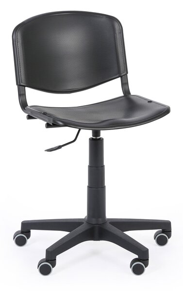 Pracovní židle ISO, otočná, černá