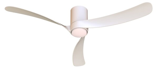 LED stropní ventilátor NEMO II L, bílý, DC, tichý, CCT – Mantra Mantra Iluminación, Nemo II L, stmívatelné, Bílá, Obývací pokoj, Kov, Moderní