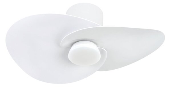 LED stropní ventilátor Nenufar bílý DC tichý CCT – Mantra Mantra Iluminación, Nenufar, stmívatelné, Bílá, Obývací pokoj, Hliník, Moderní