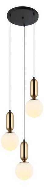 ITALUX PND-02340-3S-BRO Aldeva závěsné svítidlo 3xE27 D400mm černá, starožitná bronzová, bílá