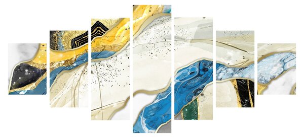 Obraz - Barevný mramor (210x100 cm)