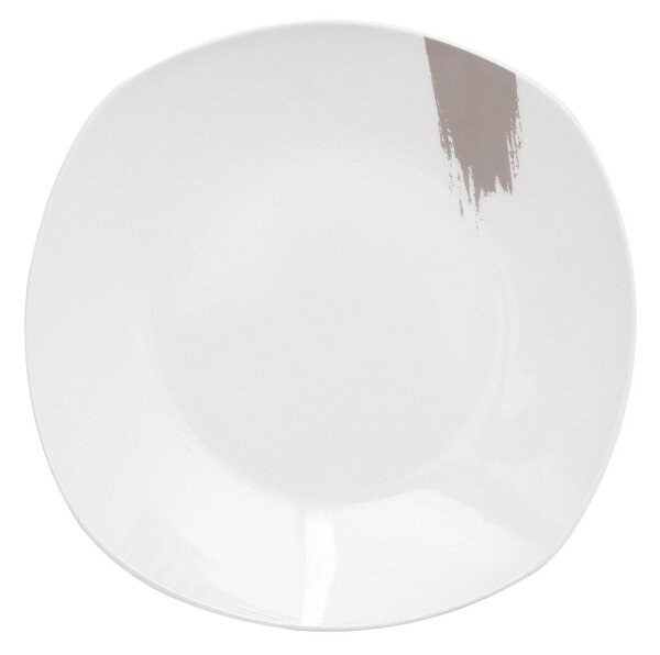 Jídelní sada talířů 18 ks Taupe Collection bílá-šedá