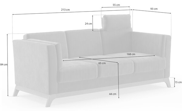 TŘÍMÍSTNÁ POHOVKA, textil, šedá Sit & More - Pohovky, Online Only