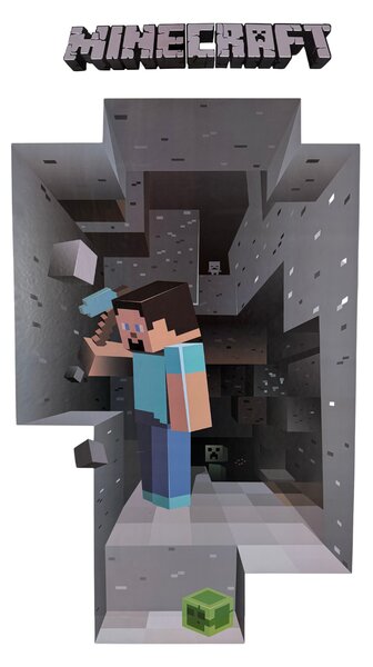Samolepka na zeď "MINECRAFT" 50x70 cm
