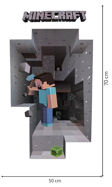 Samolepka na zeď "MINECRAFT" 50x70 cm